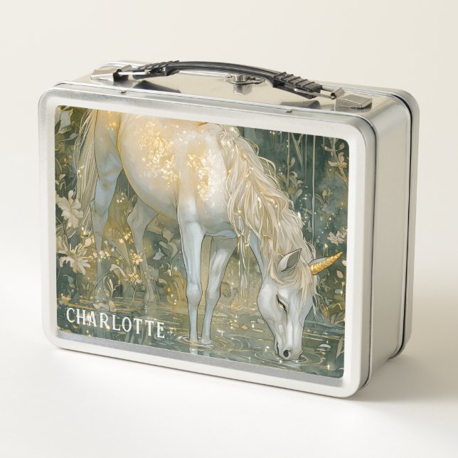 Bosque encantado de Unicornio personalizado (Reverso)
