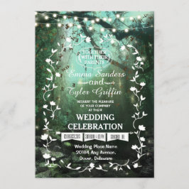 Bosque encantado enciende invitación a matrimonio