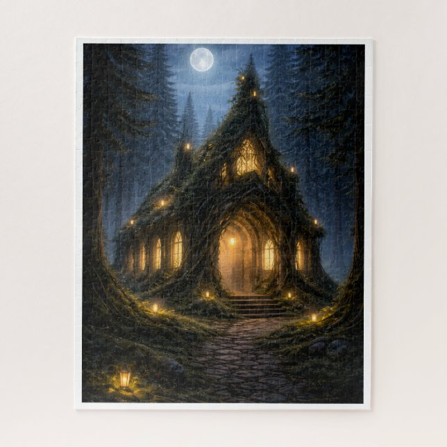 Bosque Encantado Rompecabezas de la Iglesia - Bosq (Vertical)