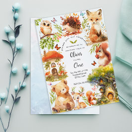 Bosque Encantado Salvaje Invitación de cumpleaños