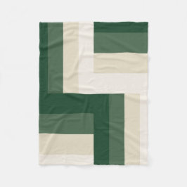 Bosque geométrico y manta moderna de crema