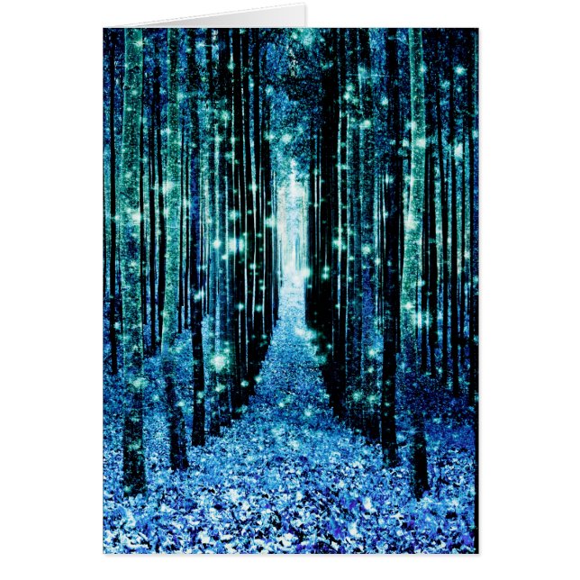 Bosque mágico Turquesa Verde azulado (Frente)