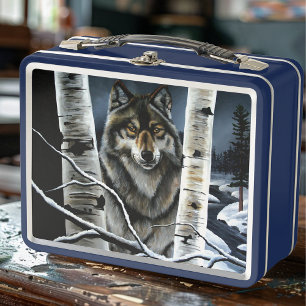Bosque Místico de Abedules del Lobo Alfa Invernal 