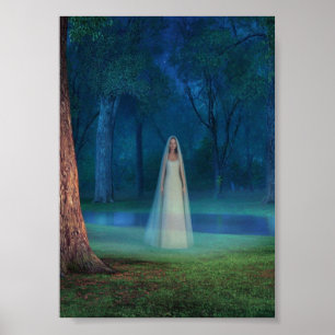 Bosque Místico por la Noche – Arte Fantástico