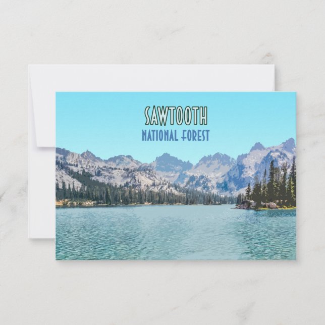 Bosque Nacional Sawtooth Idaho (Anverso)