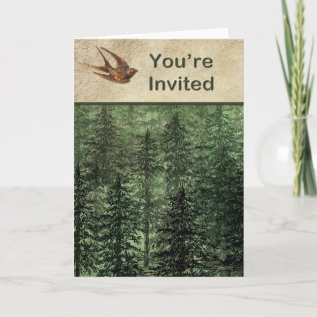 Bosque para la invitación de los árboles (Anverso)