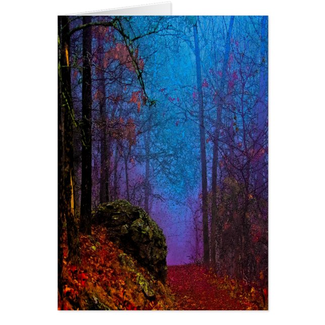 Bosque pintado Otoño Niebla Púrpura (Frente)