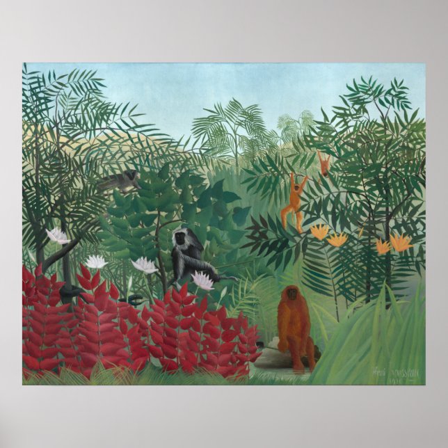 Bosque Tropical - Henri Rousseau Arte Fino (Frente)
