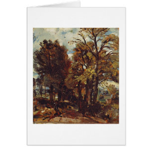 Bosquejo de un carril en Bergholt del este, c.1810