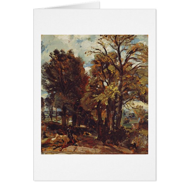 Bosquejo de un carril en Bergholt del este, c.1810 (Frente)