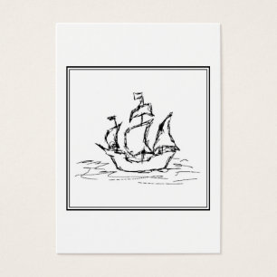Bosquejo del barco pirata. Galleon. blanco y negro