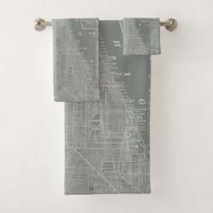 Bosquejo del mapa de la ciudad de Chicago