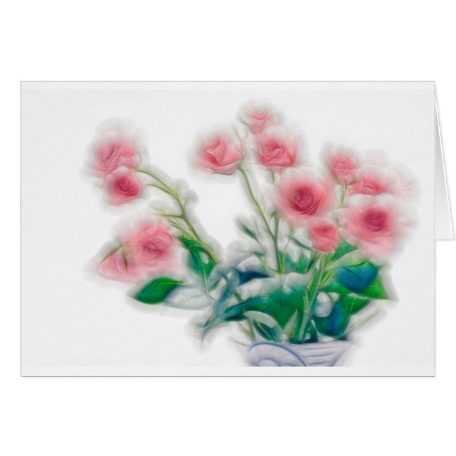 Bosquejo del ramo color de rosa (Anverso (Horizontal))