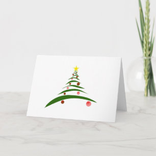 Bosquejo minimalista del árbol de navidad