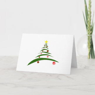 Bosquejo minimalista del árbol de navidad