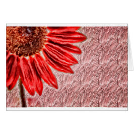 Bosquejo rojo del girasol