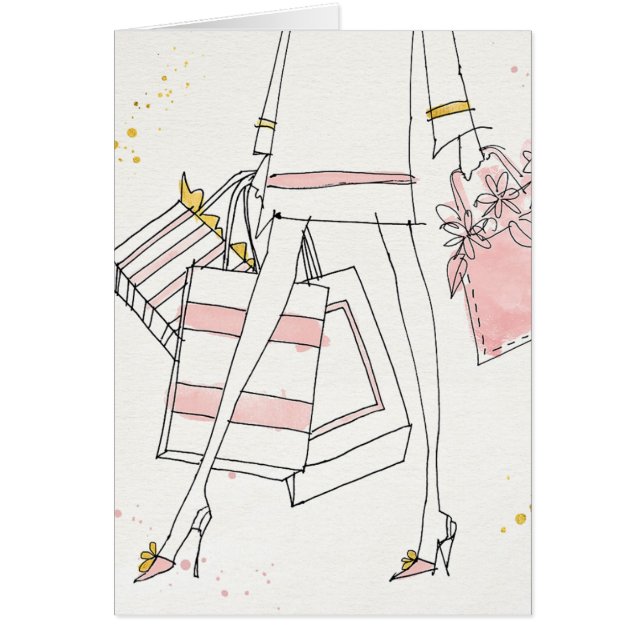 Bosquejo rosado moderno salvaje de la moda de (Frente)