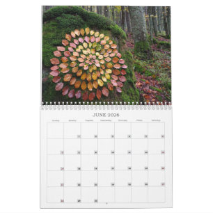 bosques calendario 2026 arte landart naturaleza
