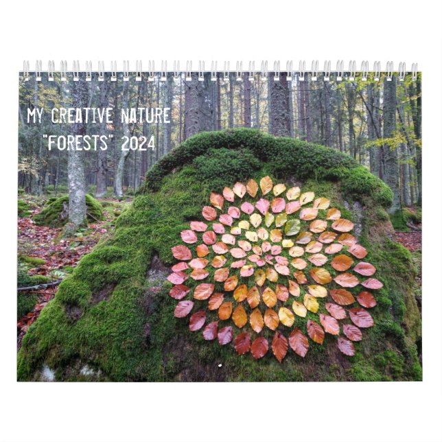 bosques de calendario naturaleza artística de 2024 (Tapa)
