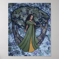 Bosques de la Diosa Azul Arte Pagano Diosas de la