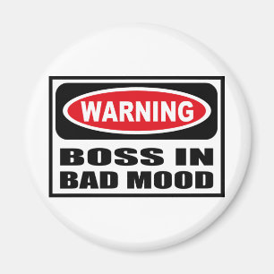 BOSS amonestador EN MÚN imán del HUMOR