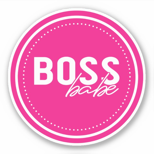 Boss Babe Pegatina (Anverso)