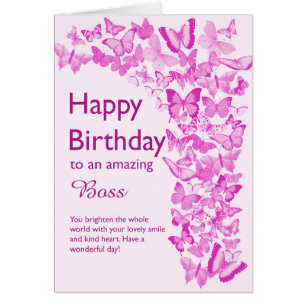 Boss Birthday Butterflies