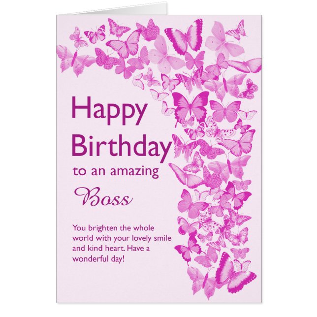 Boss Birthday Butterflies (Frente)