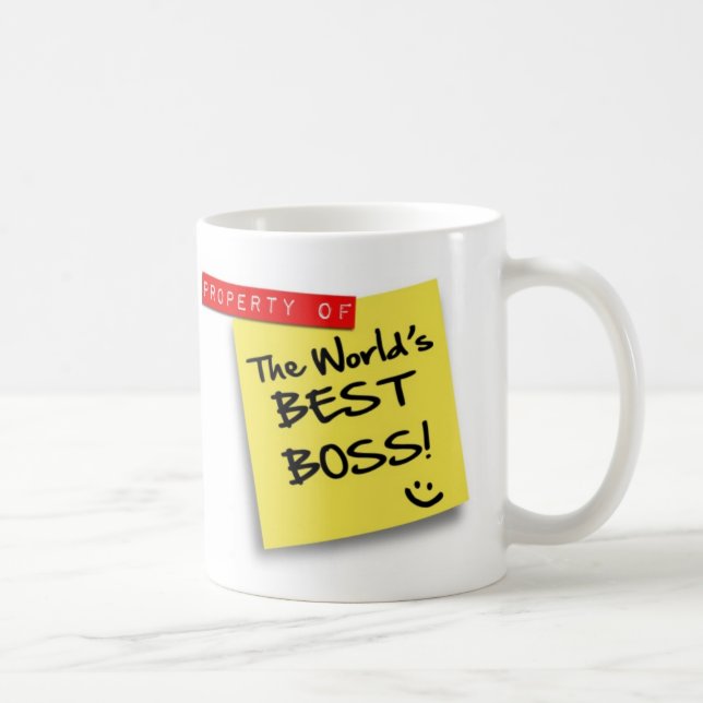 BOSS del MUNDO del poste MEJOR - taza (Derecha)