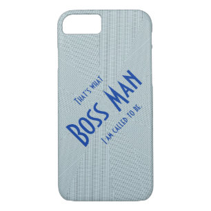 Boss Man Blue delgado ligero iPhone 7 funda