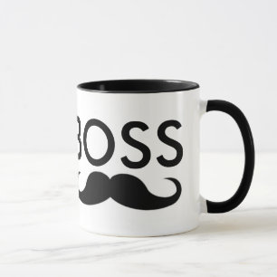 BOSS Mustache taza de café