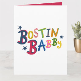 BOSTIN BABBY Black Country Words Tarjeta de Recién