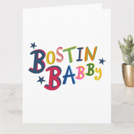 BOSTIN BABBY Black Country Words Tarjeta de Recién