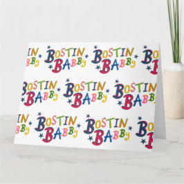 BOSTIN BABBY Black Country Words Tarjeta de Recién