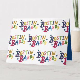 BOSTIN BABBY Black Country Words Tarjeta de Recién