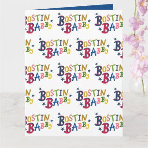 BOSTIN BABBY Black Country Words Tarjeta de Recién