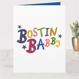 BOSTIN BABBY Black Country Words Tarjeta de Recién