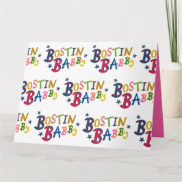 BOSTIN BABBY Black Country Words Tarjeta de Recién