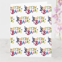 BOSTIN BABBY Black Country Words Tarjeta de Recién
