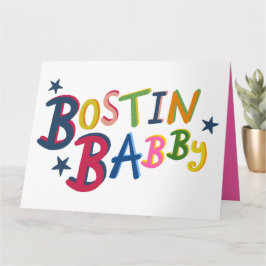 BOSTIN BABBY Black Country Words Tarjeta de Recién