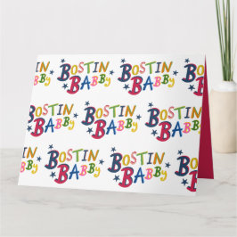 BOSTIN BABBY Black Country Words Tarjeta de Recién