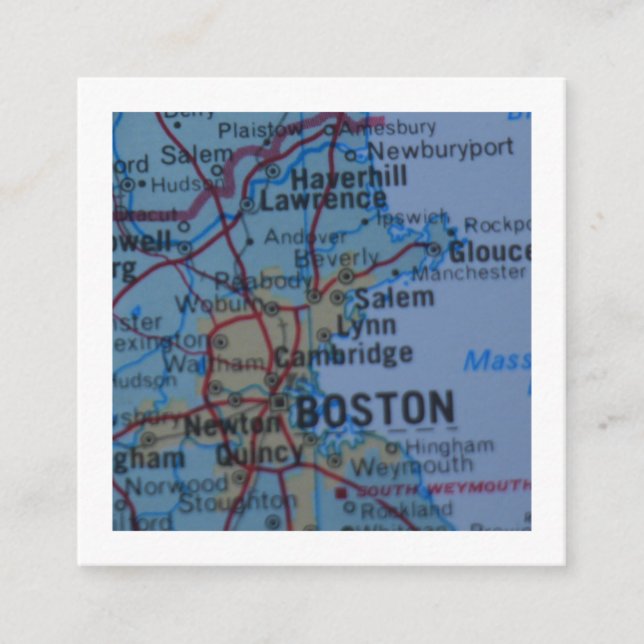 boston Hemos movido nueva tarjeta de dirección (Anverso)