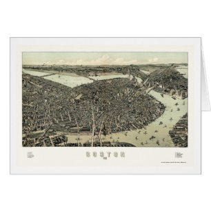 Boston, mapa panorámico de las MAMÁES - 1899