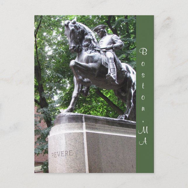 Boston, Massachusetts #1 postal (Anverso)