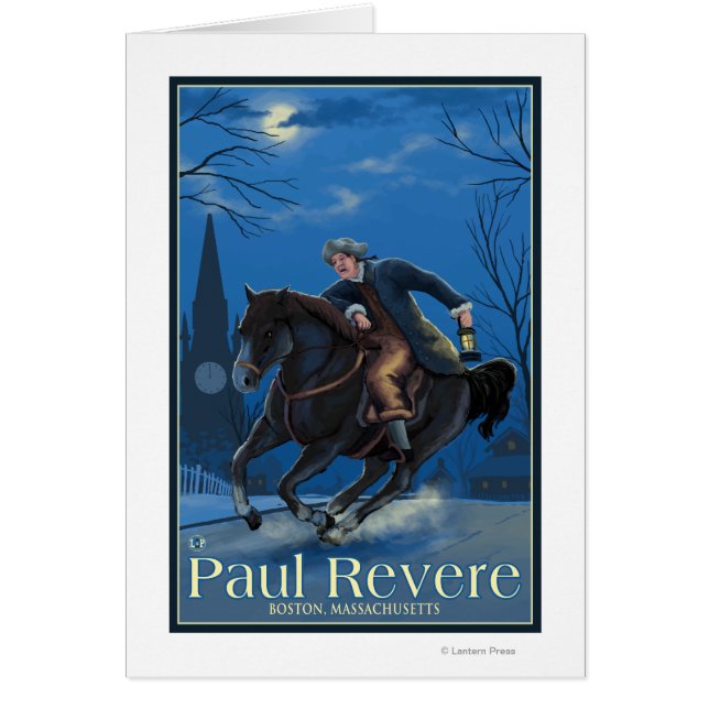 Boston, Massachusetts, el viaje de Paul Revere (Frente)