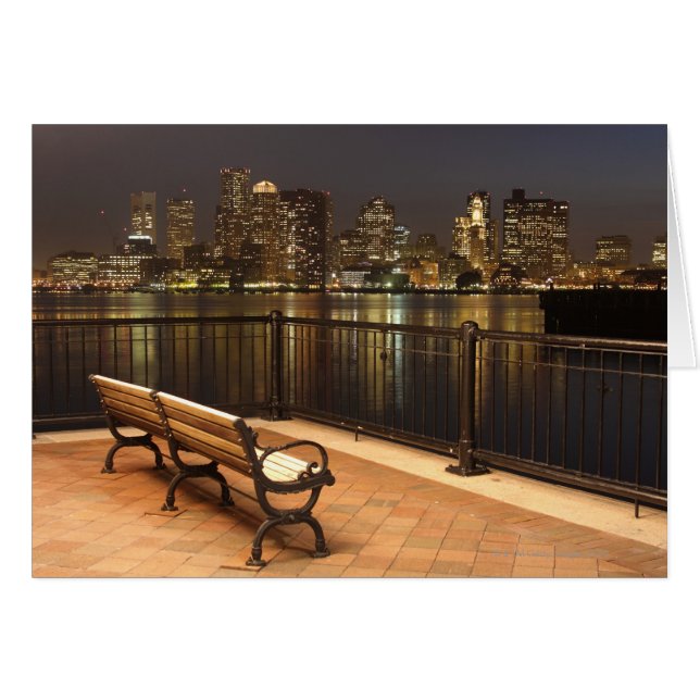 Boston, Massachusetts Skyline 3 (Anverso (Horizontal))