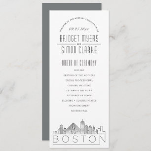 Boston Programa de casamiento moderno con deco