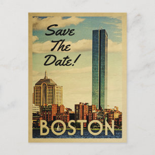 Boston Salva Las Postales Vintage De La Fecha