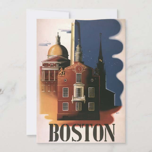 Boston vintage, Massachusetts, el viaje de Paul Re (Anverso)
