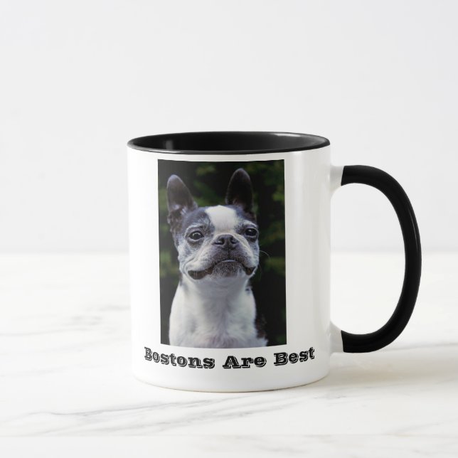 Bostons es la mejor taza de Boston Terrier (Derecha)
